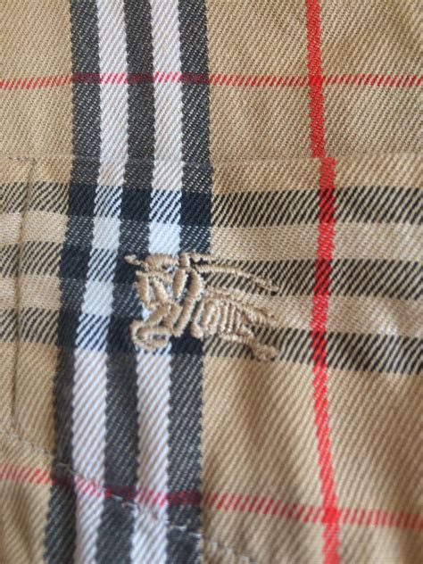 fake burberry shirt tag|original burberry logo.